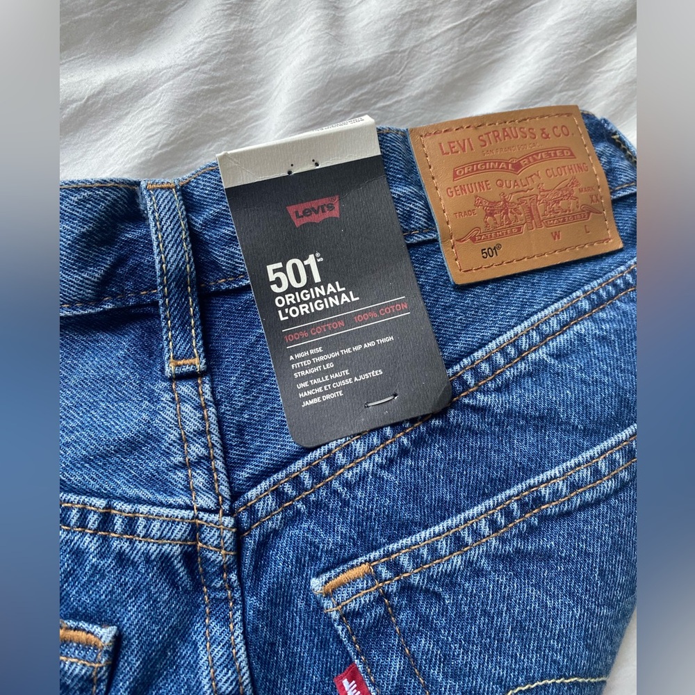 Levi's 501 Original Straight Blue Jeans